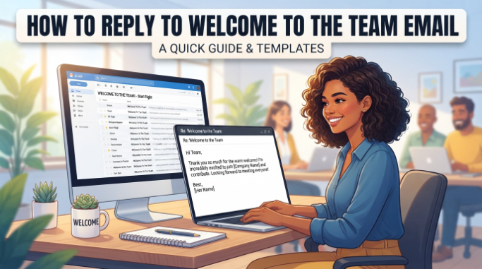 how to reply to welcome to the team email