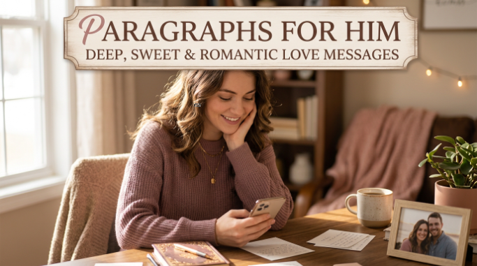 paragraphs for him