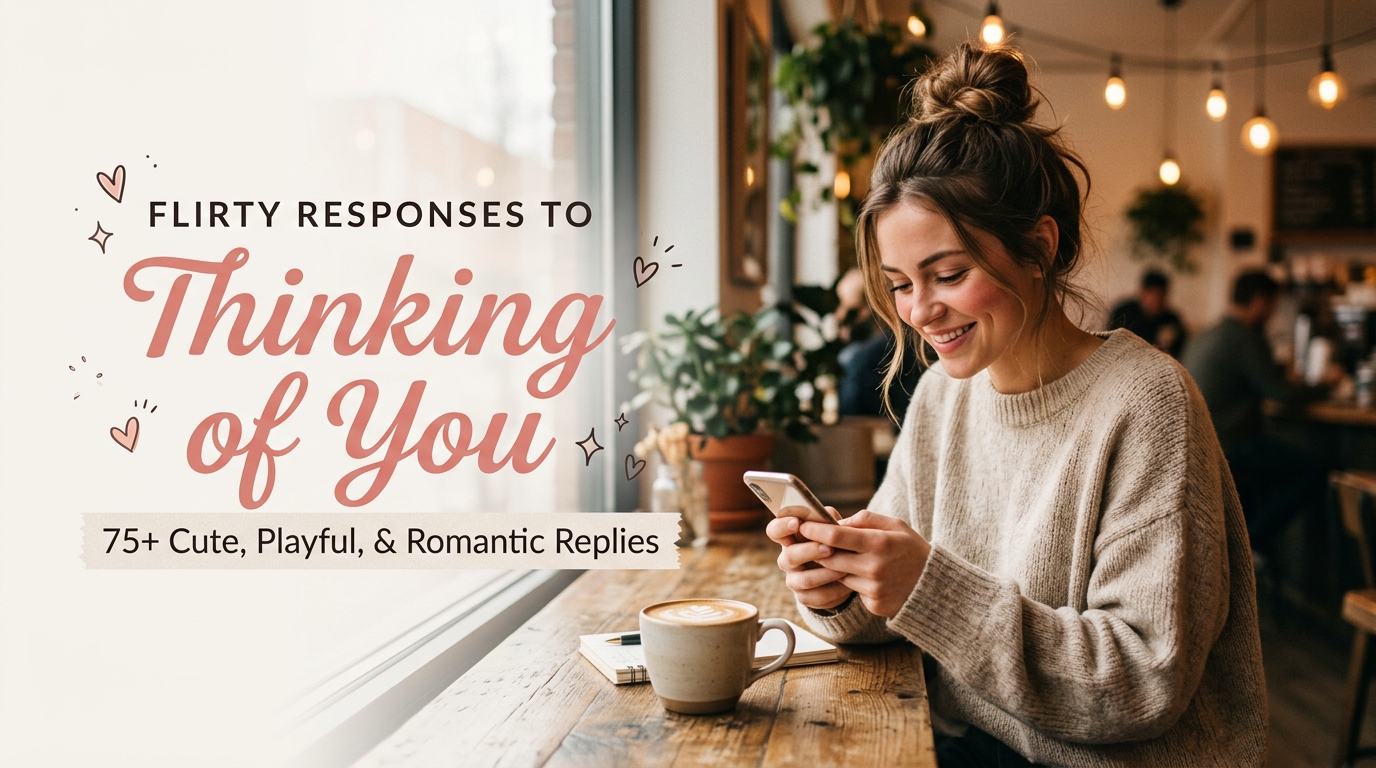 flirty response to thinking of you