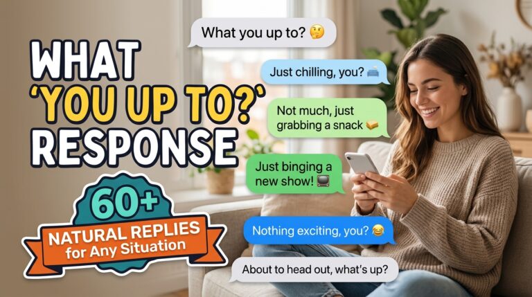 what you up to response